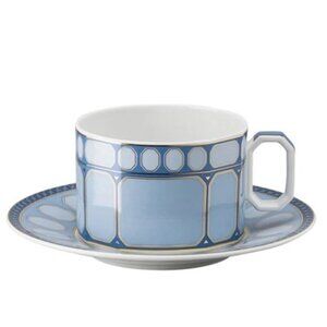 Swarovski x Rosenthal SIGNUM Azure Tea cup & Saucer